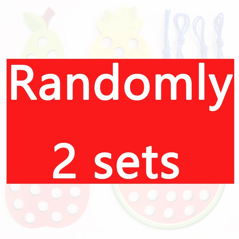 Wooden Lacing Toy Educational Fruits