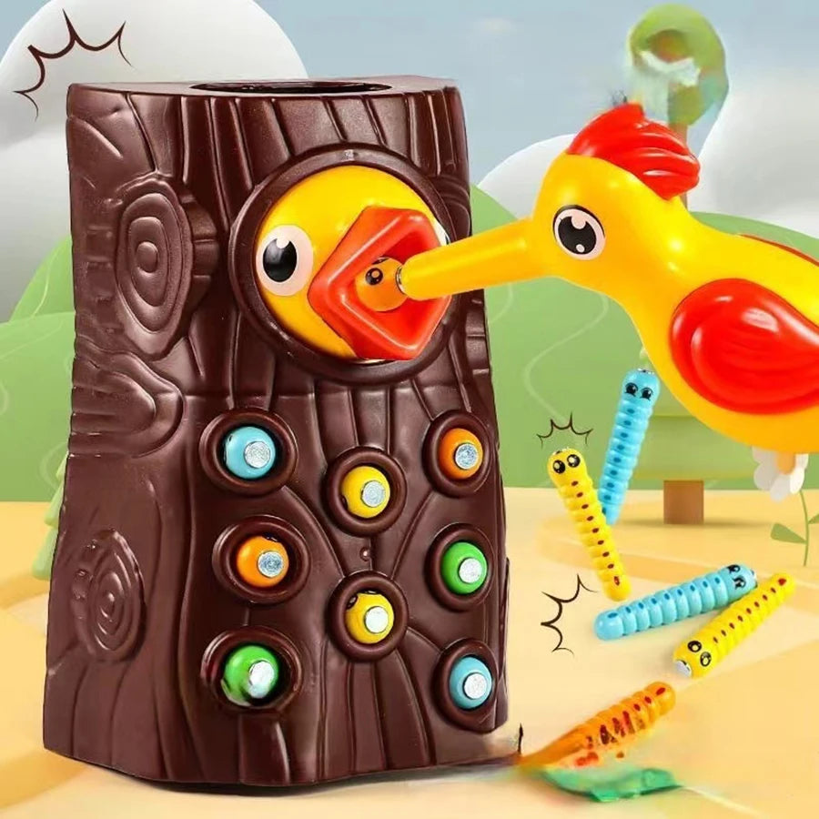Montessori Educational Toys for Children Woodpecker