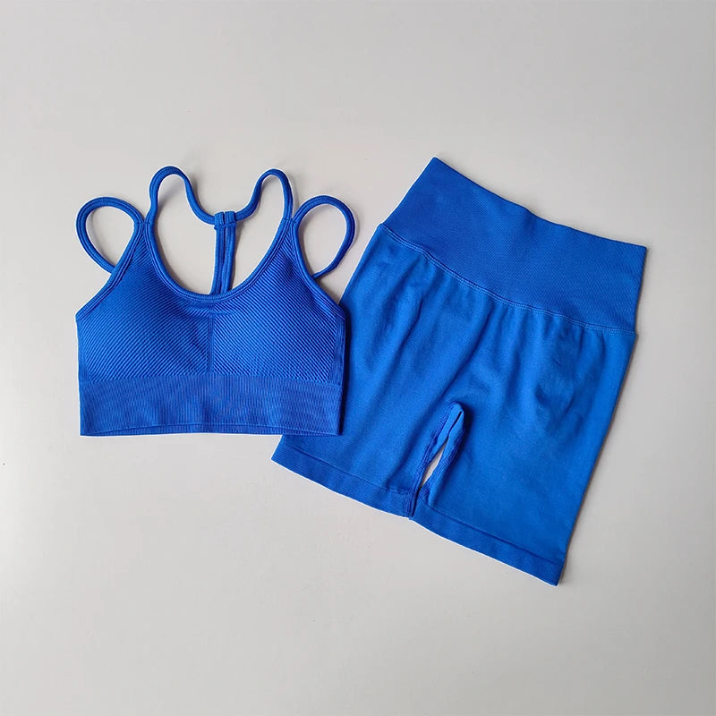 Peach High Waist Hip Lifting Sports Set