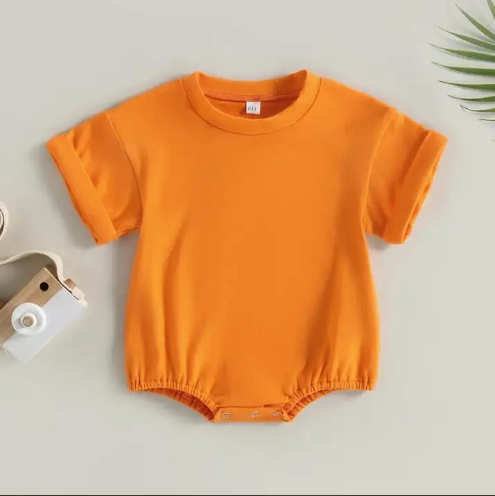 Unisex Baby Boy Girl Solid Color Short