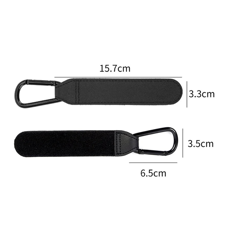 1/2pcs Baby Stroller Hook PU Leather Pram Organizer