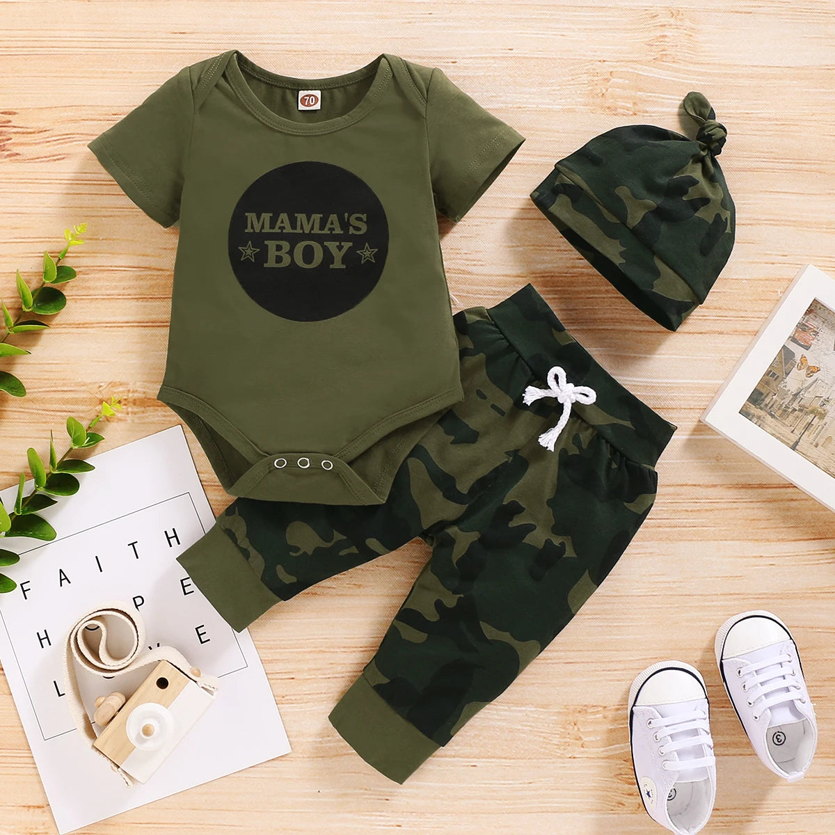 Newborn Baby Boy Summer Clothes Set