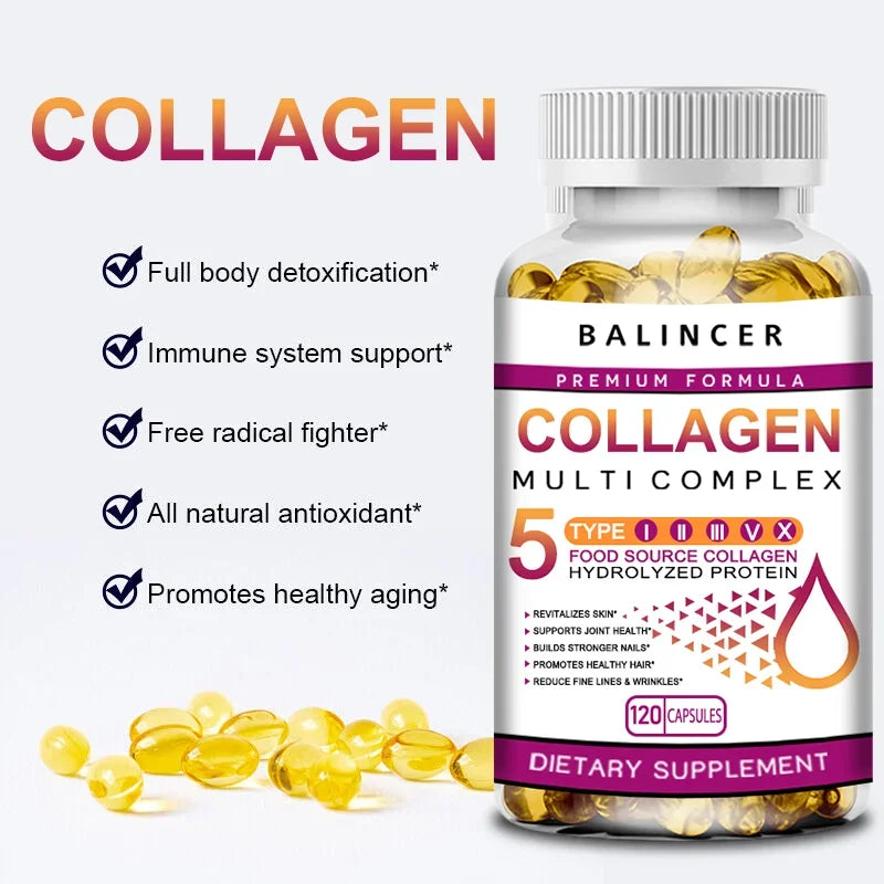 Complex Collagen Capsules Brighten Skin Tone