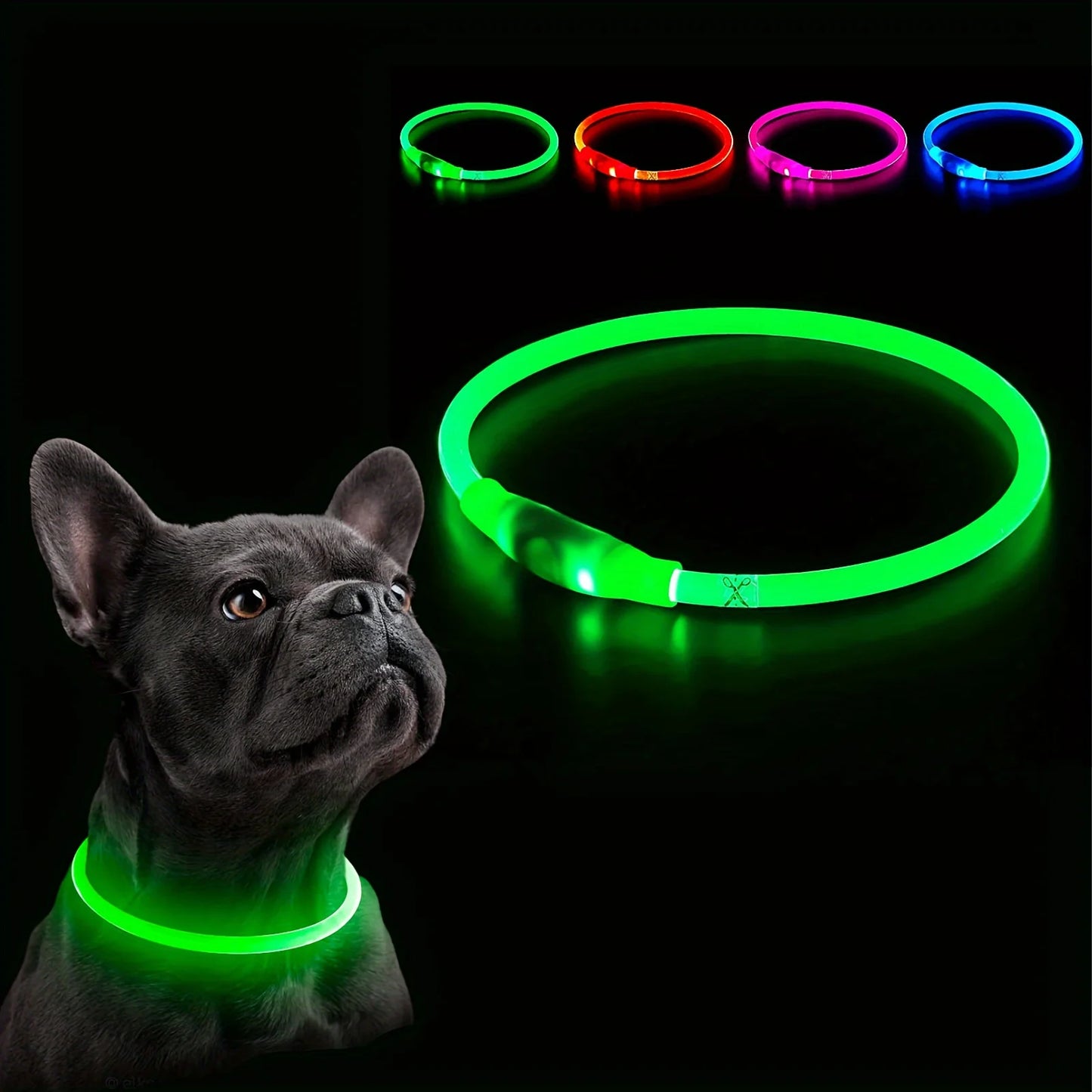 Pet Dog LED Light Collar Luminous Anti-Lost
