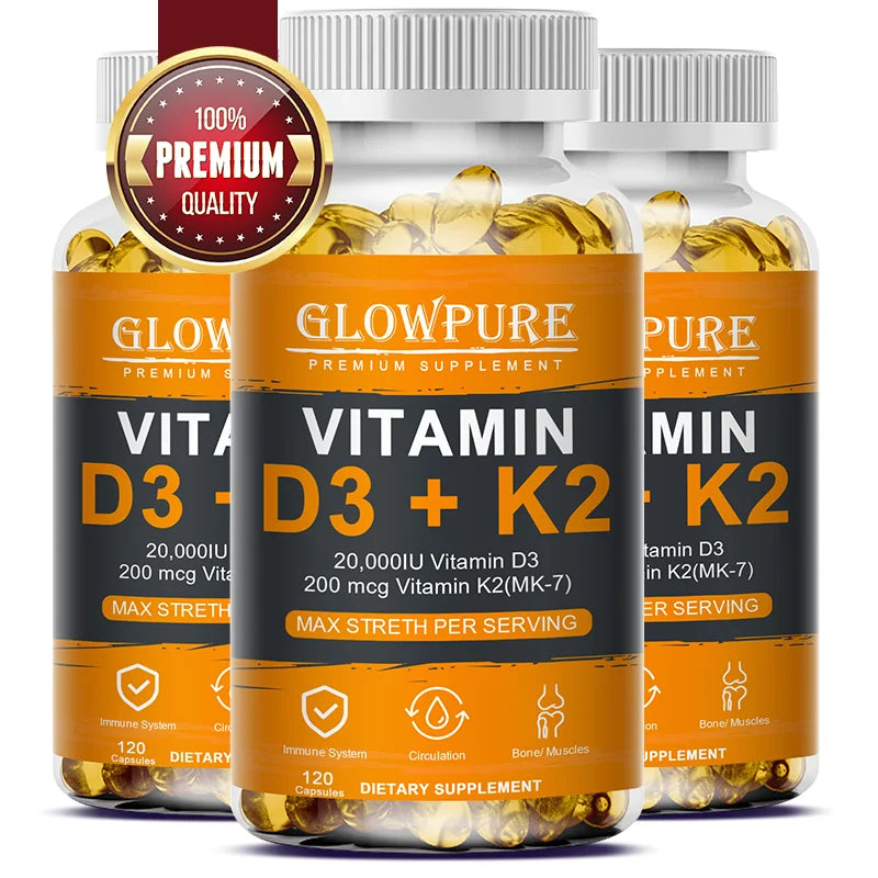 Vitamin D3 K2 Capsule - 20,000 IU Vitamin D3