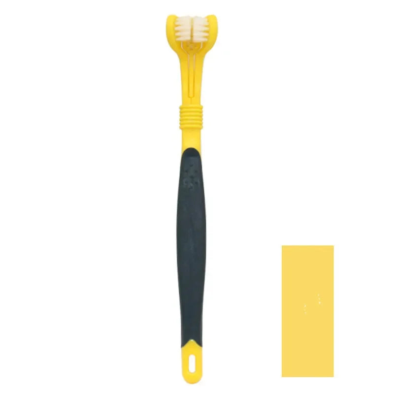 3-Sided Pet Toothbrush Dog Plastic Toothbrush