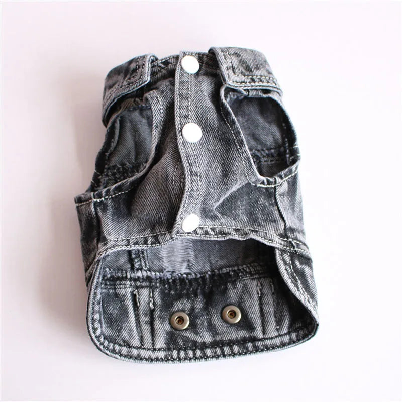 Thin pet dog coat Cool Dog Jeans Jacket for small medium dogs