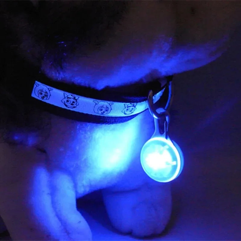 LED Dog Collar Pendant Dog Cat Collar Pet Leads Glow