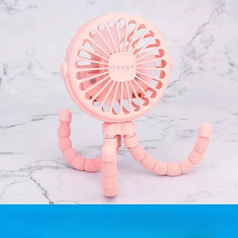 Baby Stroller Fan Hand Held Rechargeable