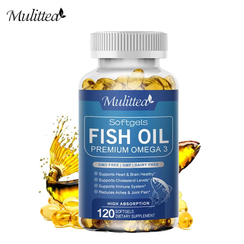 Mulittea Fish Oil Soft Gels  Omega 3 with  EPA & DHA